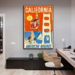 poster vintage della california