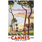 poster vintage di cannes