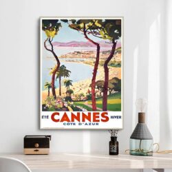 poster vintage di cannes