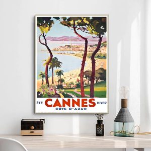 poster vintage di cannes