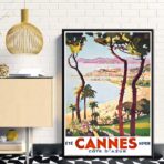 poster vintage di cannes