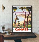 poster vintage di cannes