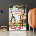 poster vintage di cannes
