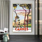 poster vintage di cannes