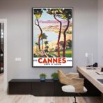 poster vintage di cannes