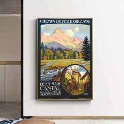 poster vintage cantal