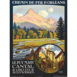 poster vintage cantal