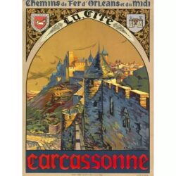 poster vintage carcassonne