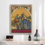 poster vintage carcassonne