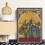 poster vintage carcassonne