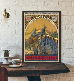 poster vintage carcassonne