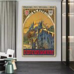 poster vintage carcassonne