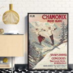 poster vintage chamonix