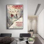 poster vintage chamonix