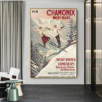 poster vintage chamonix