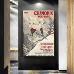 poster vintage chamonix