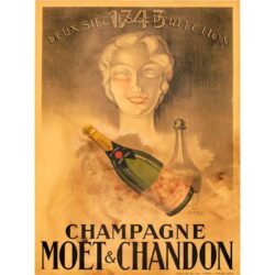 poster di champagne vintage