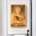 poster di champagne vintage