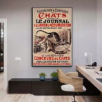poster gatto vintage