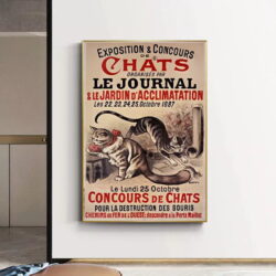 poster gatto vintage