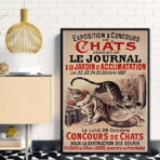 poster gatto vintage