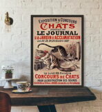 poster gatto vintage