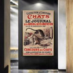 poster gatto vintage
