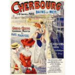 poster vintage cherbourg