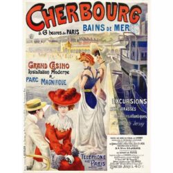 poster vintage cherbourg