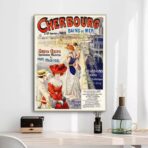 poster vintage cherbourg