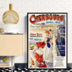 poster vintage cherbourg