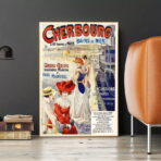 poster vintage cherbourg