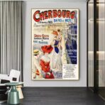 poster vintage cherbourg
