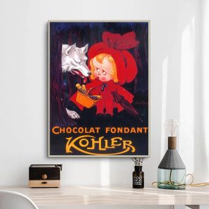 poster vintage al cioccolato
