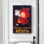 poster vintage al cioccolato
