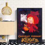 poster vintage al cioccolato