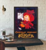 poster vintage al cioccolato