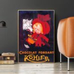 poster vintage al cioccolato