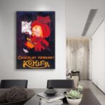 poster vintage al cioccolato