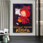 poster vintage al cioccolato