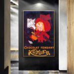 poster vintage al cioccolato