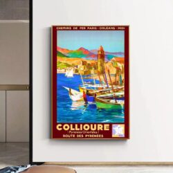 poster vintage collioure