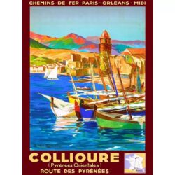 poster vintage collioure
