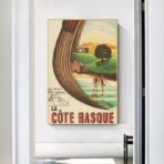 poster vintage costa basca