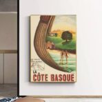 poster vintage costa basca