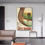 poster vintage costa basca