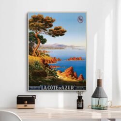 poster vintage costa azzurra