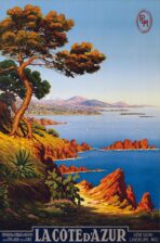 poster vintage costa azzurra