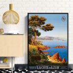 poster vintage costa azzurra