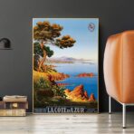 poster vintage costa azzurra